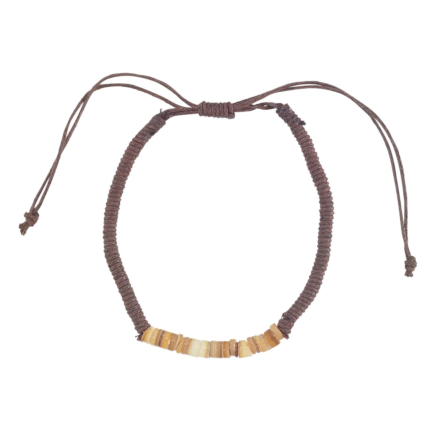 Shell Macrame Bracelet