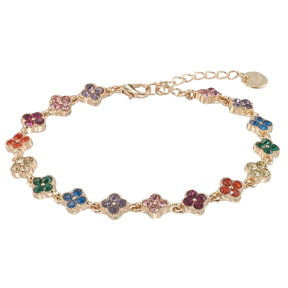 Crystal Clover Bracelet
