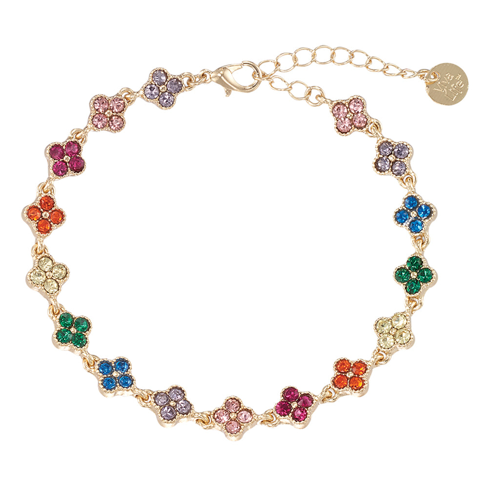 Crystal Clover Bracelet