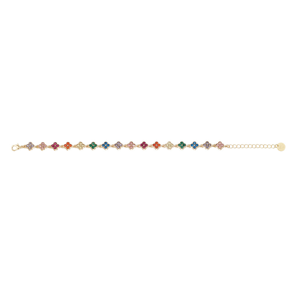 Crystal Clover Bracelet