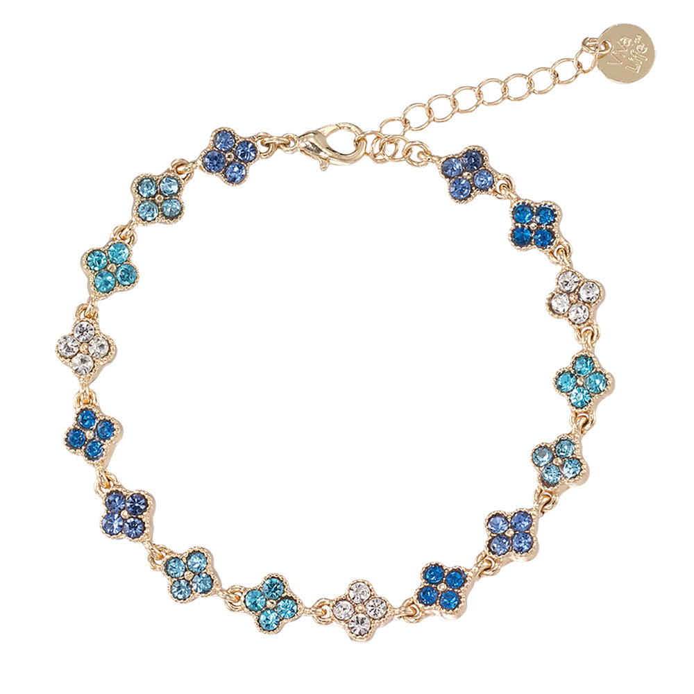 Crystal Clover Bracelet