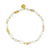 Pearl and Shell Chip Stretch Bracelet