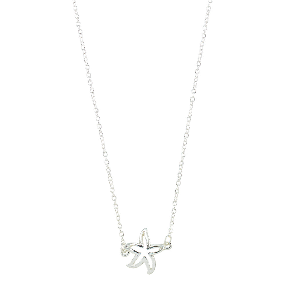 Outline Starfish Necklace