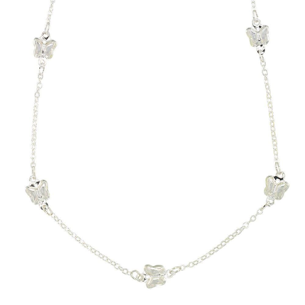 Butterfly Station 15" Necklace