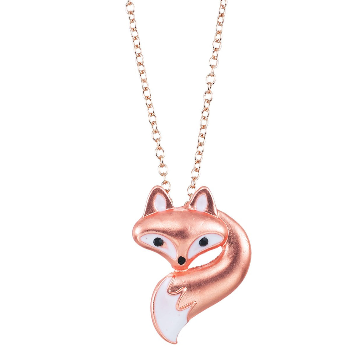 Fox Head and Tail 16&quot; NEcklace
