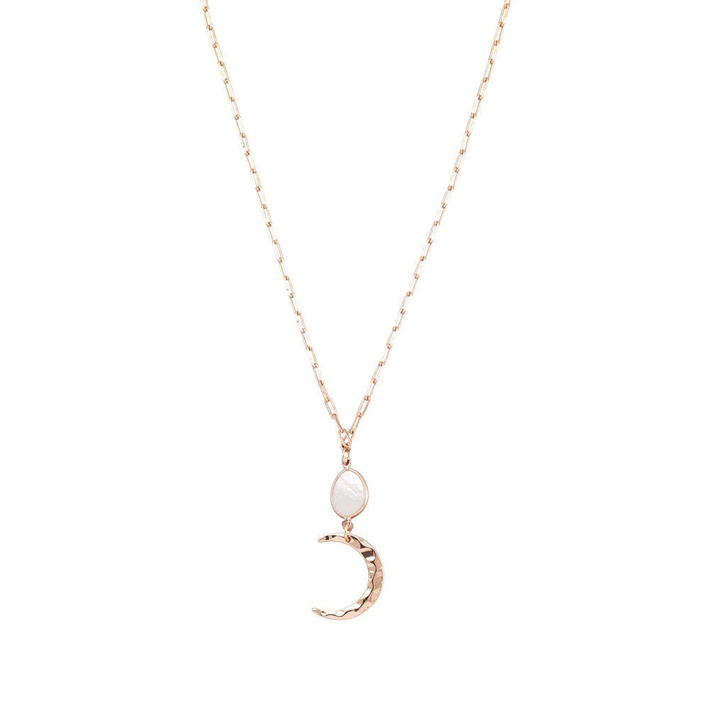 Mother of Pearl Moon Necklace