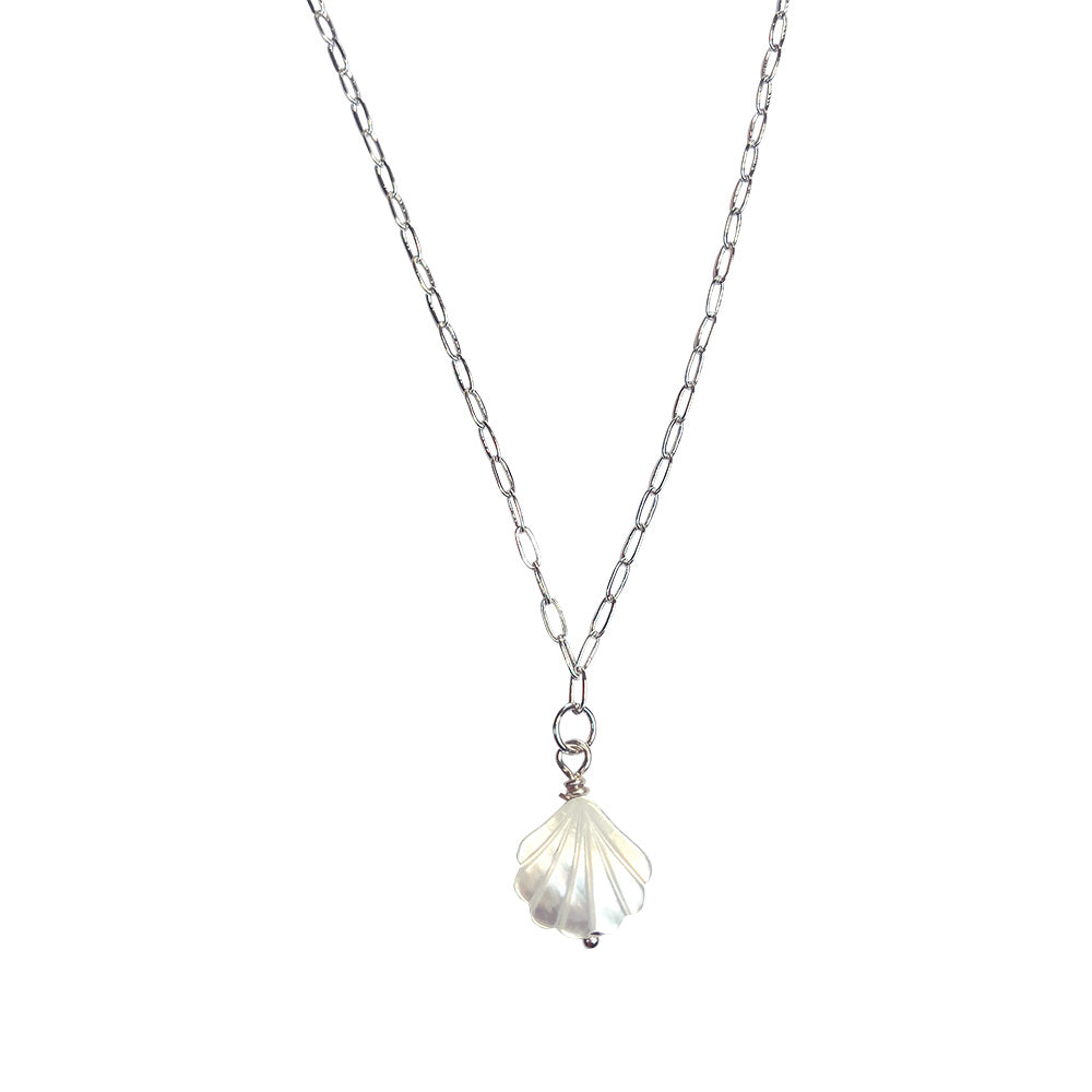 Dainty Mother of Pearl Shell Necklace