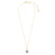 Gold Blue Cats Eye Turtle 16" Necklace
