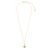 Gold Green Cats Eye Turtle 16" Necklace