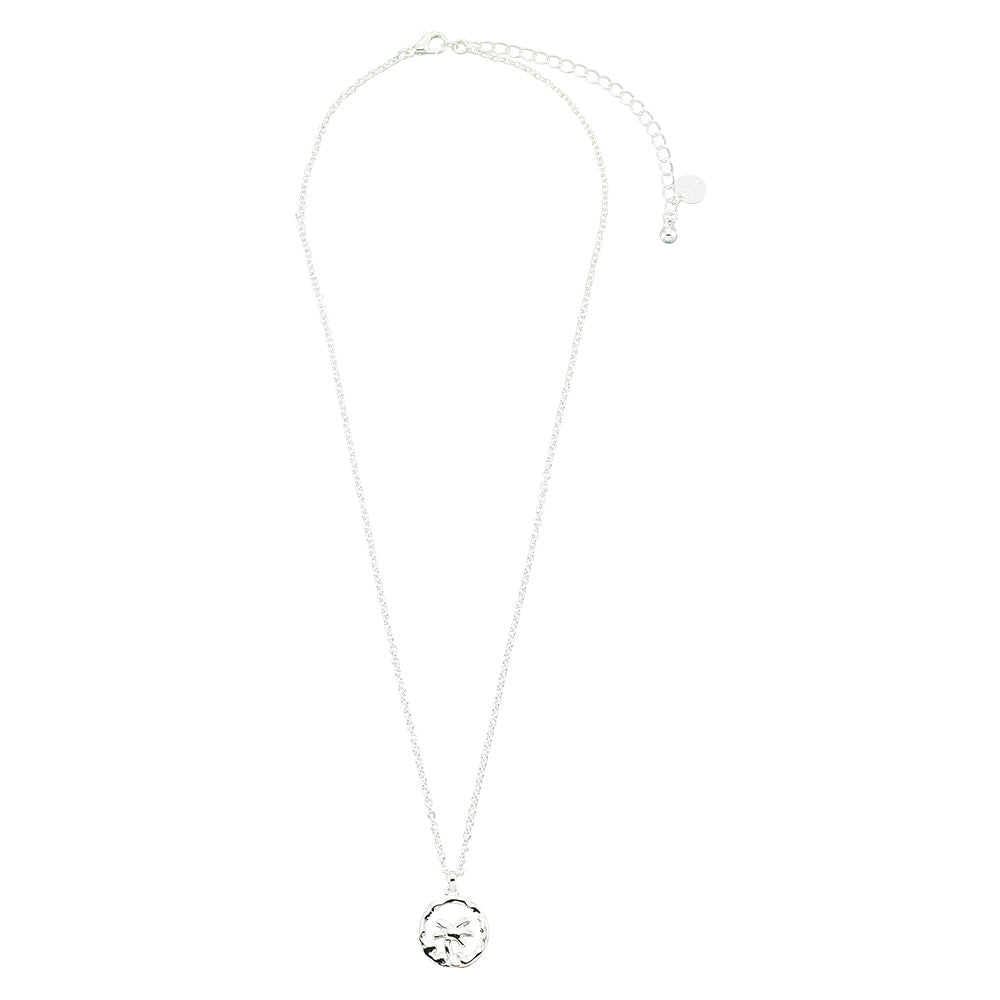 Palm Tree Circle Necklace