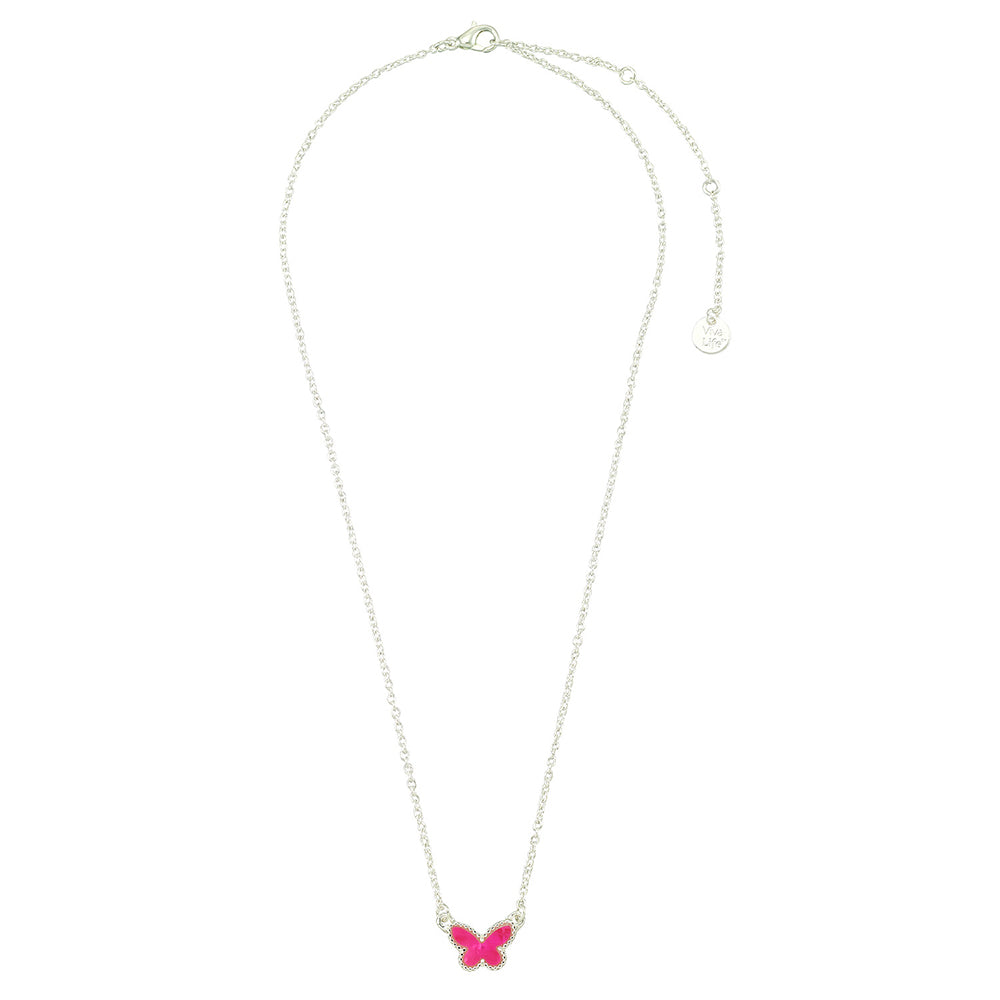 Abalone Butterfly 16" Necklace