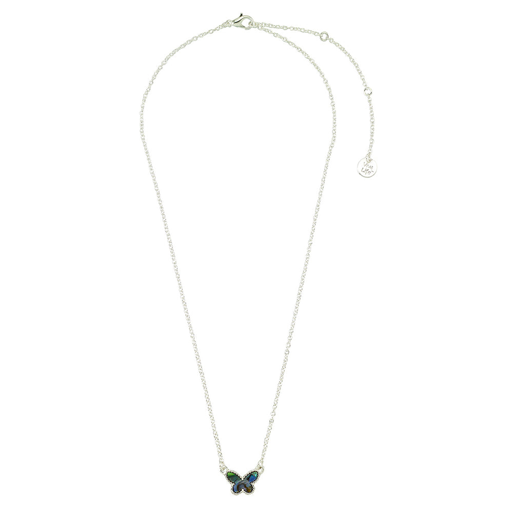 Abalone Butterfly 16&quot; Necklace