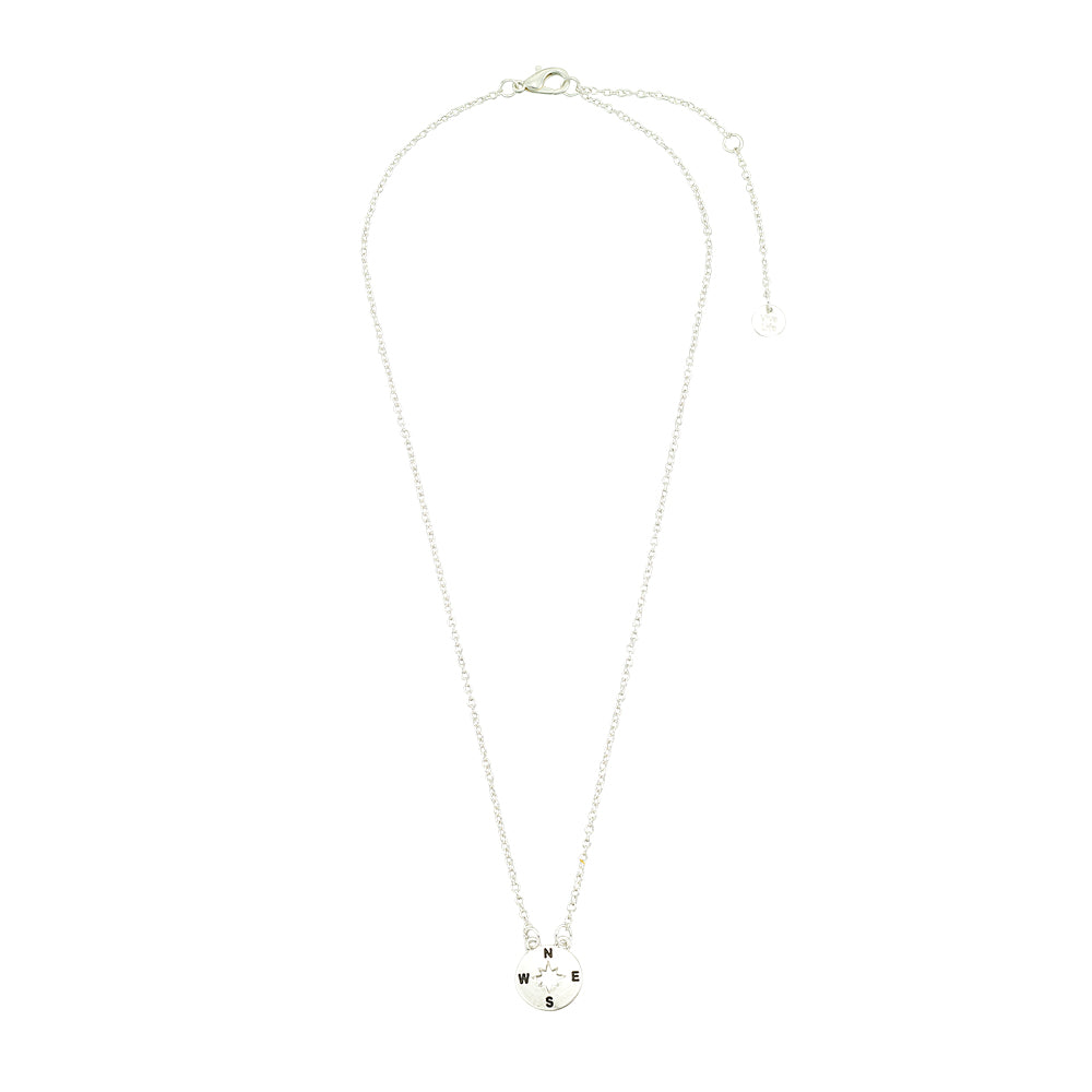Antiqued Compass 16&quot; Necklace