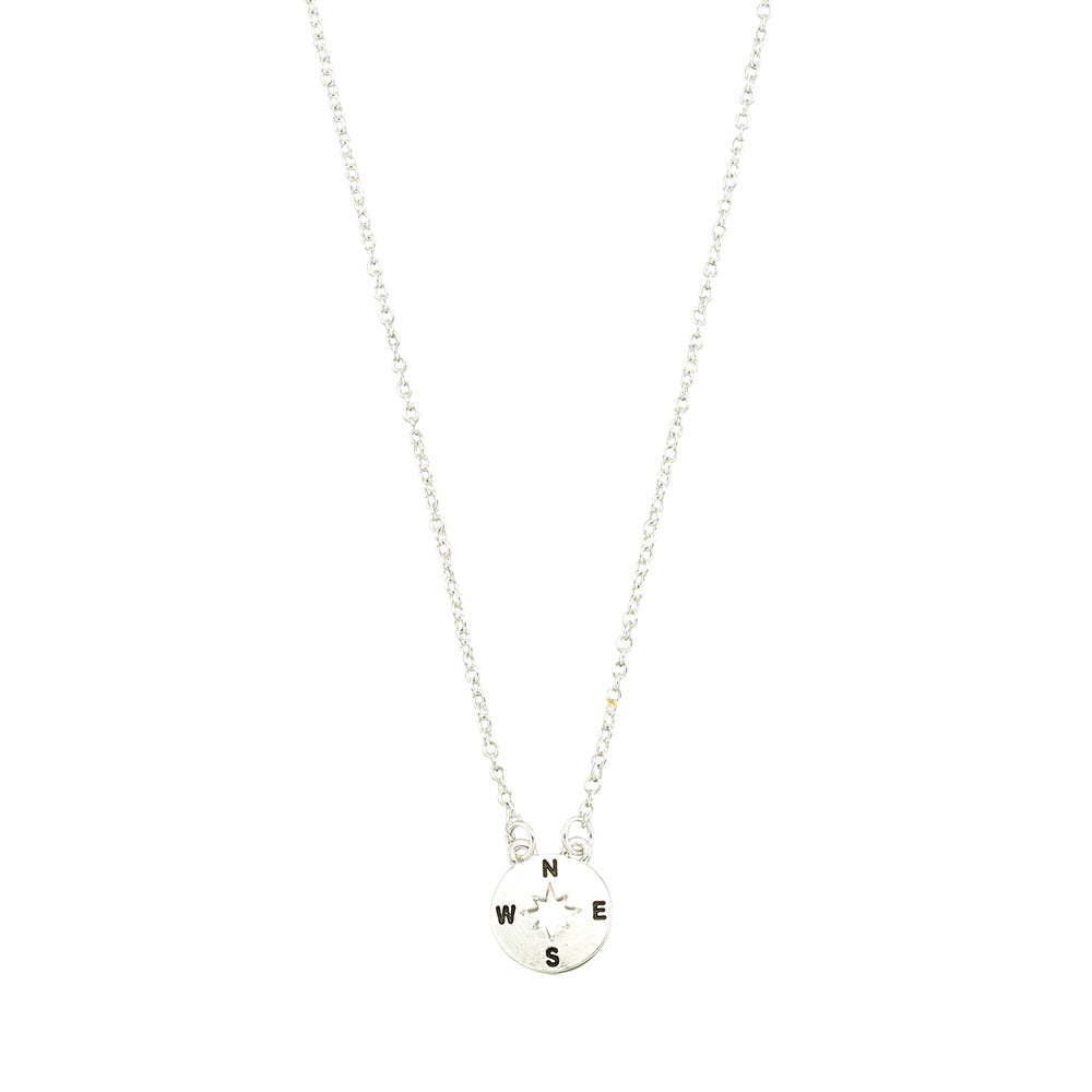 Antiqued Compass 16" Necklace