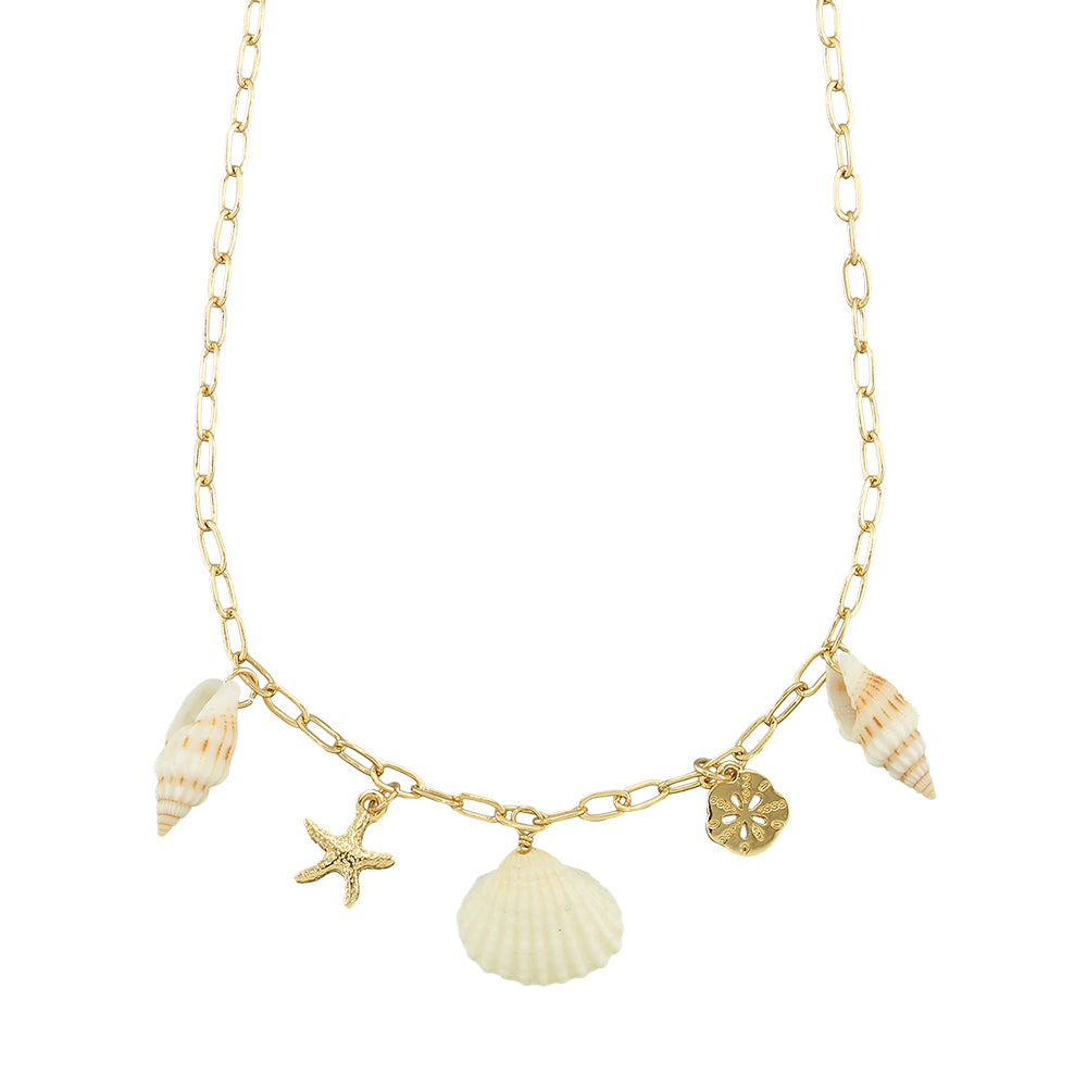 Starfish/Sand Dollar/Shell Charm 18" Necklace