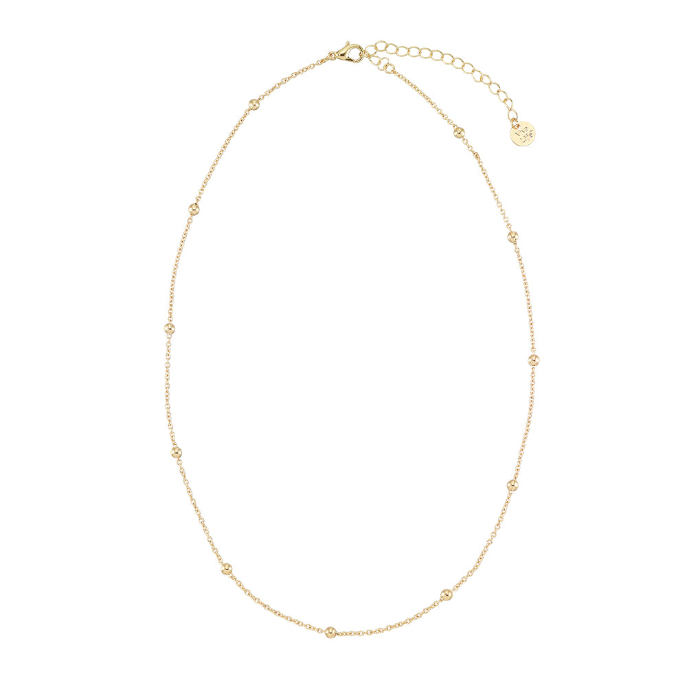 Metal Bead Chain 15" Necklace