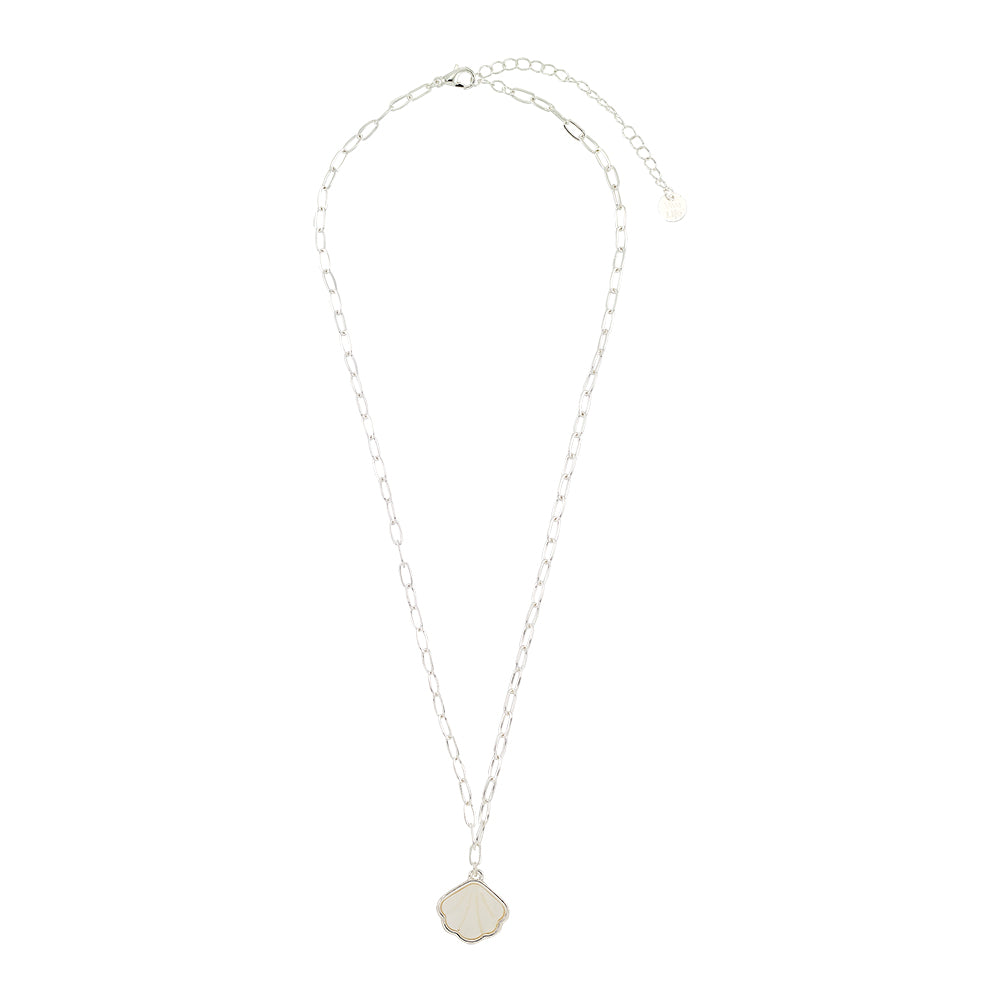 Mother of Pearl Shell Link 15" Necklace