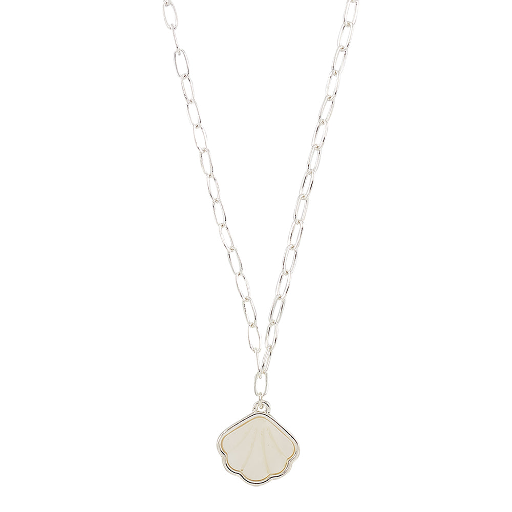 Mother of Pearl Shell Link 15" Necklace