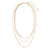 Triple Herringbone and Figaro Necklace