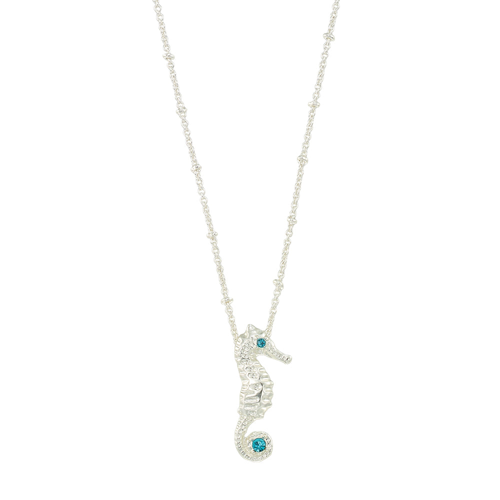 Crystal Seahorse 16'' Necklace