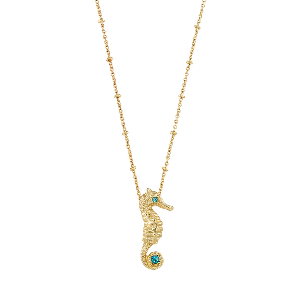 Crystal Seahorse 16'' Necklace