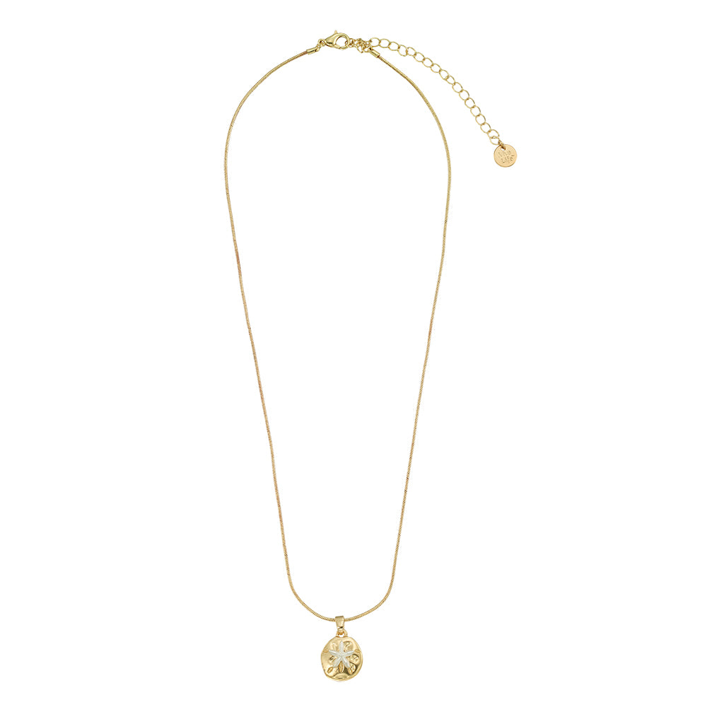 Two-Toned Sand Dollar 16&quot; Necklace