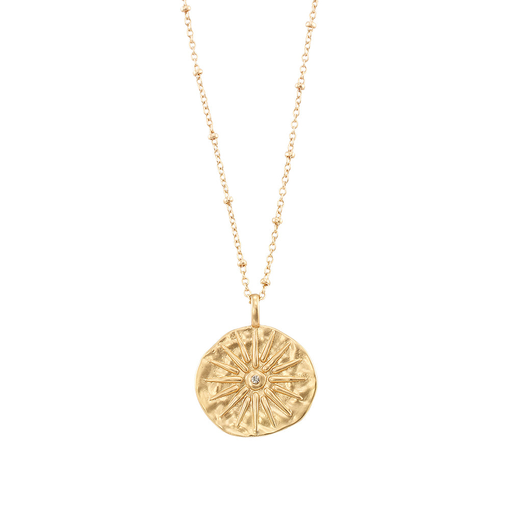 Sunburst Pendant 18" Necklace