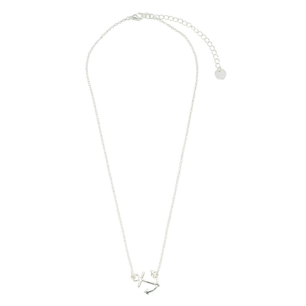 Anchor Heart 15" Necklace