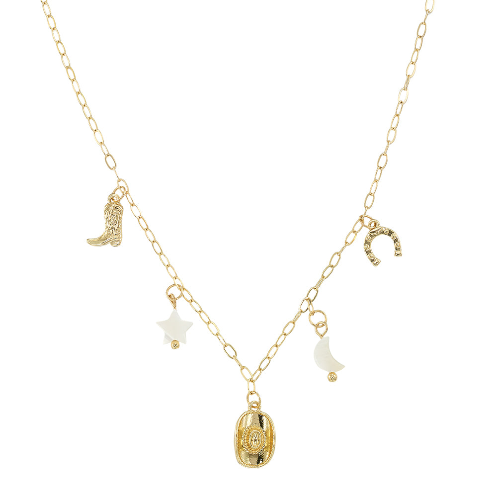 Mix Cowgirl Charm 16'' Necklace