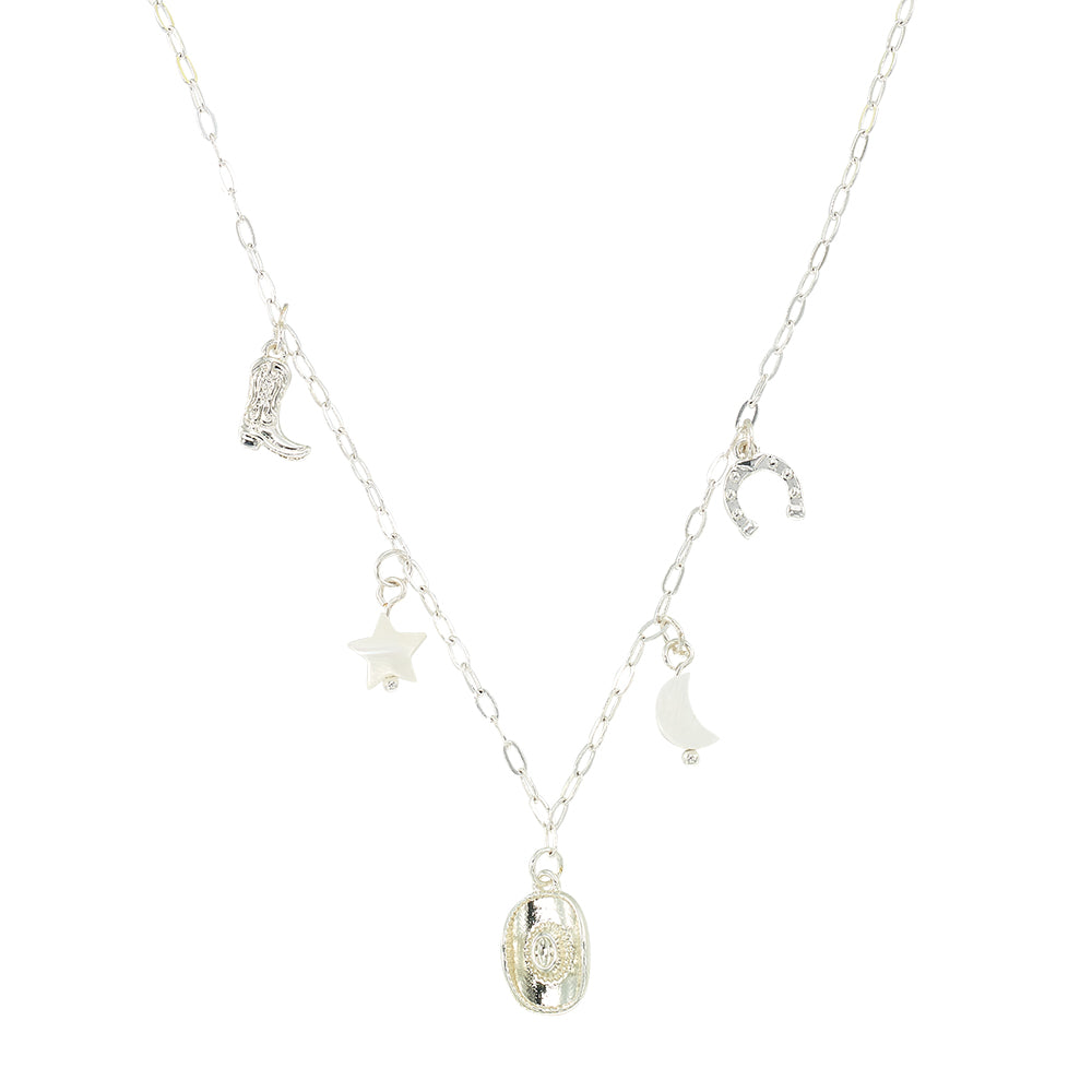Mix Cowgirl Charm 16'' Necklace