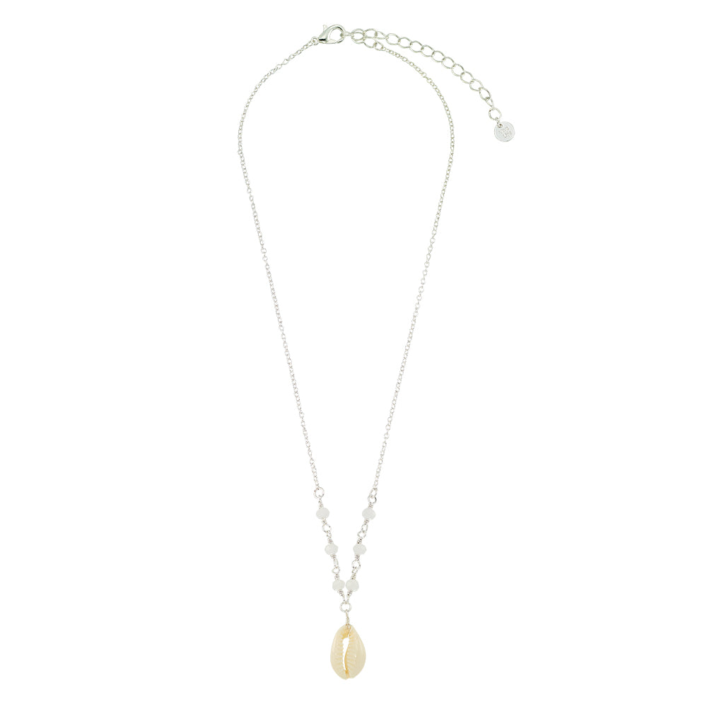 Cowrie Crystal 16&quot; Necklace