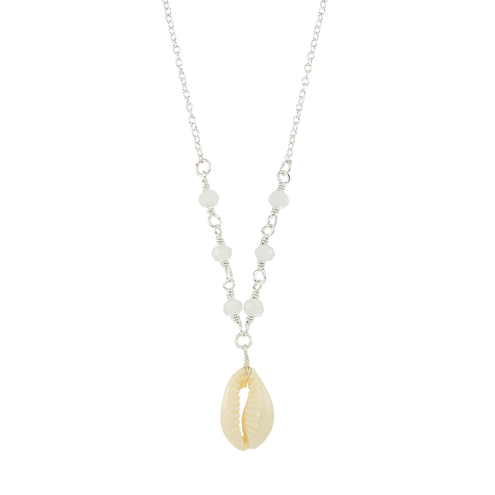 Cowrie Crystal 16" Necklace