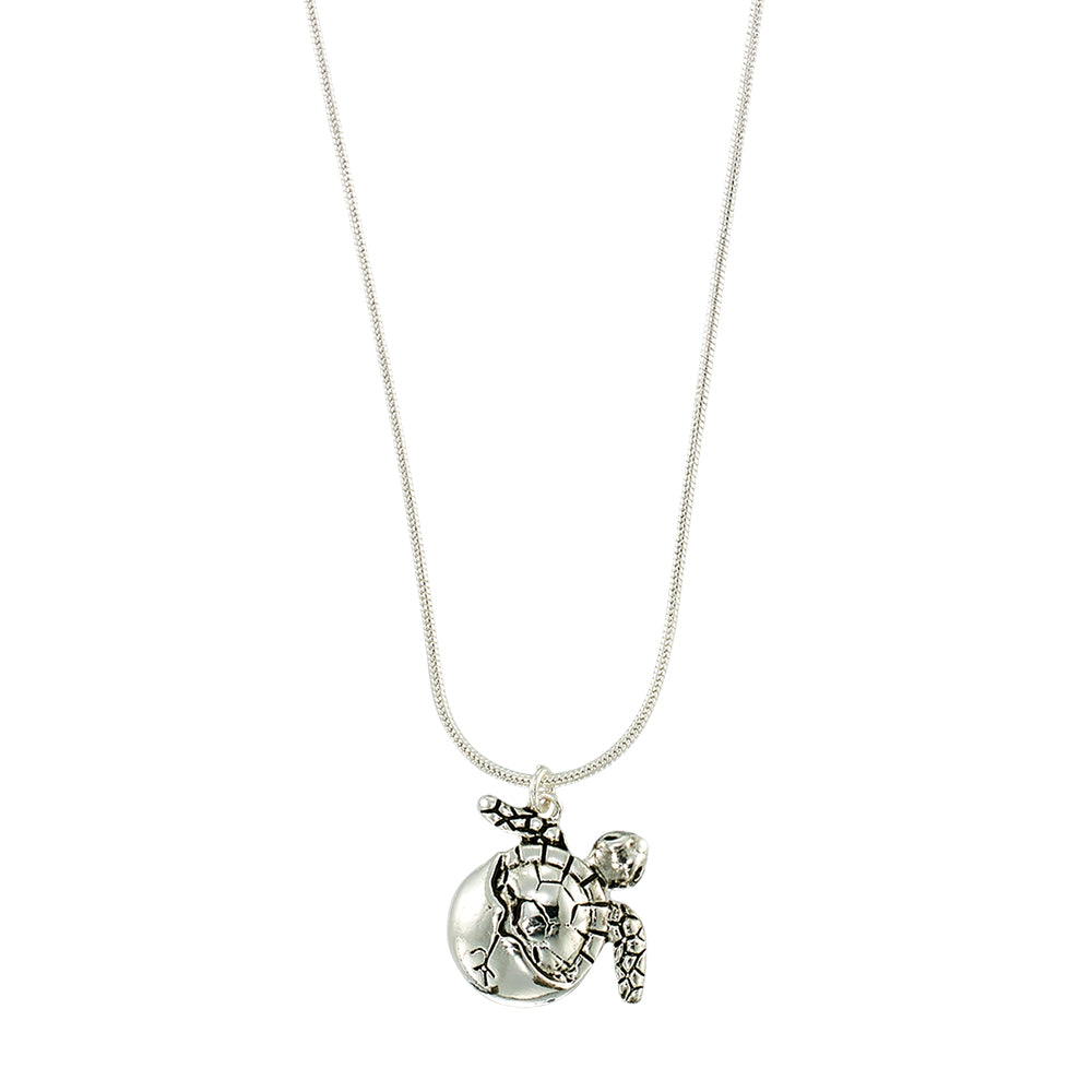 "Give Back" Hatching Sea Turtle 16" Necklace