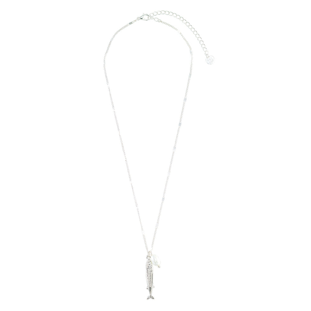 Double-Sided Sardine Pearl 16&quot; Necklace