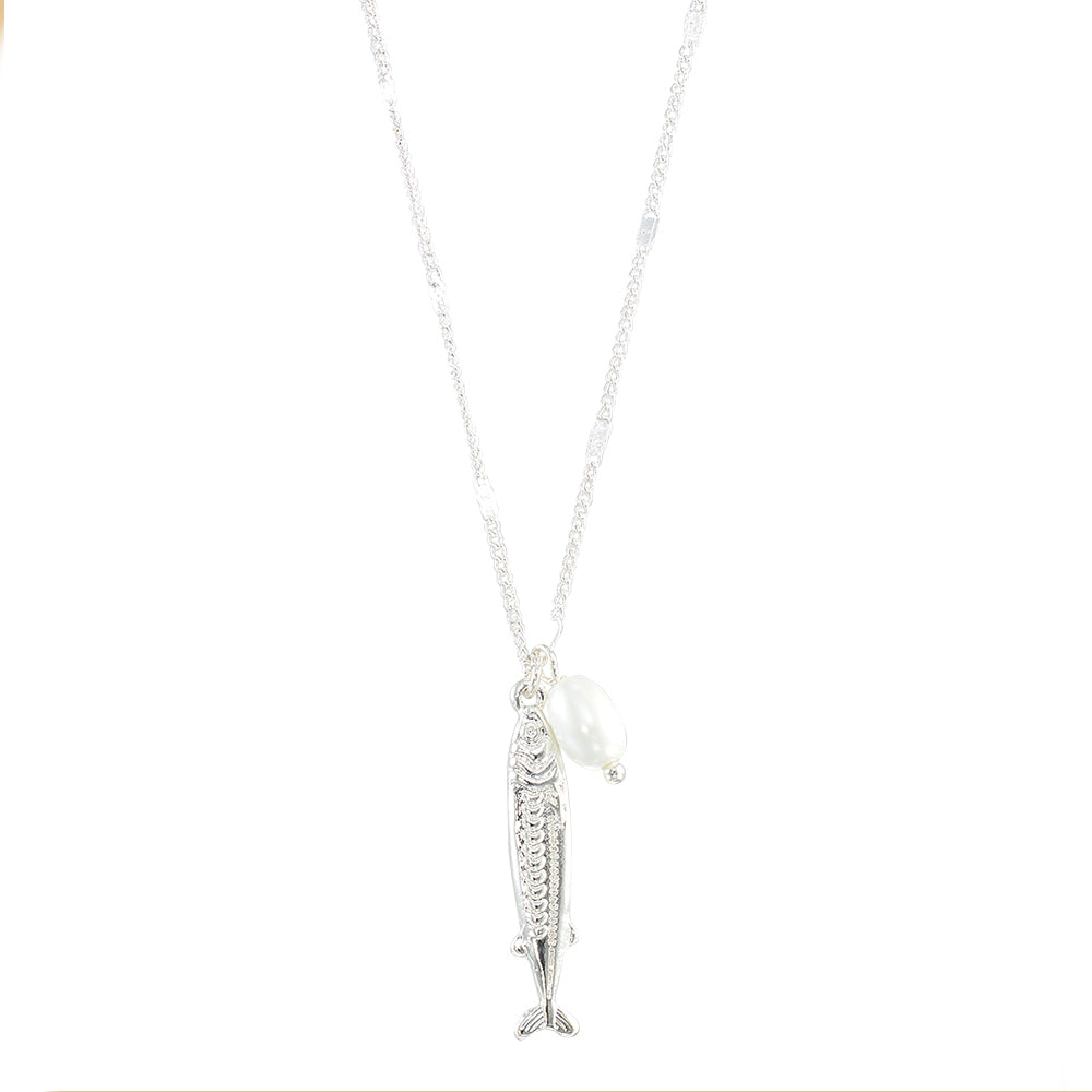 Double-Sided Sardine Pearl 16" Necklace