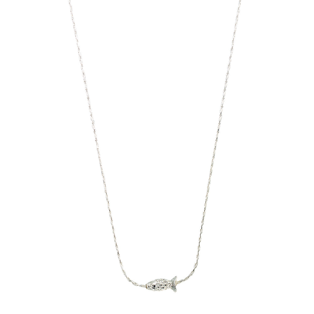 Mini Sardine Bead Chain 15" Necklace