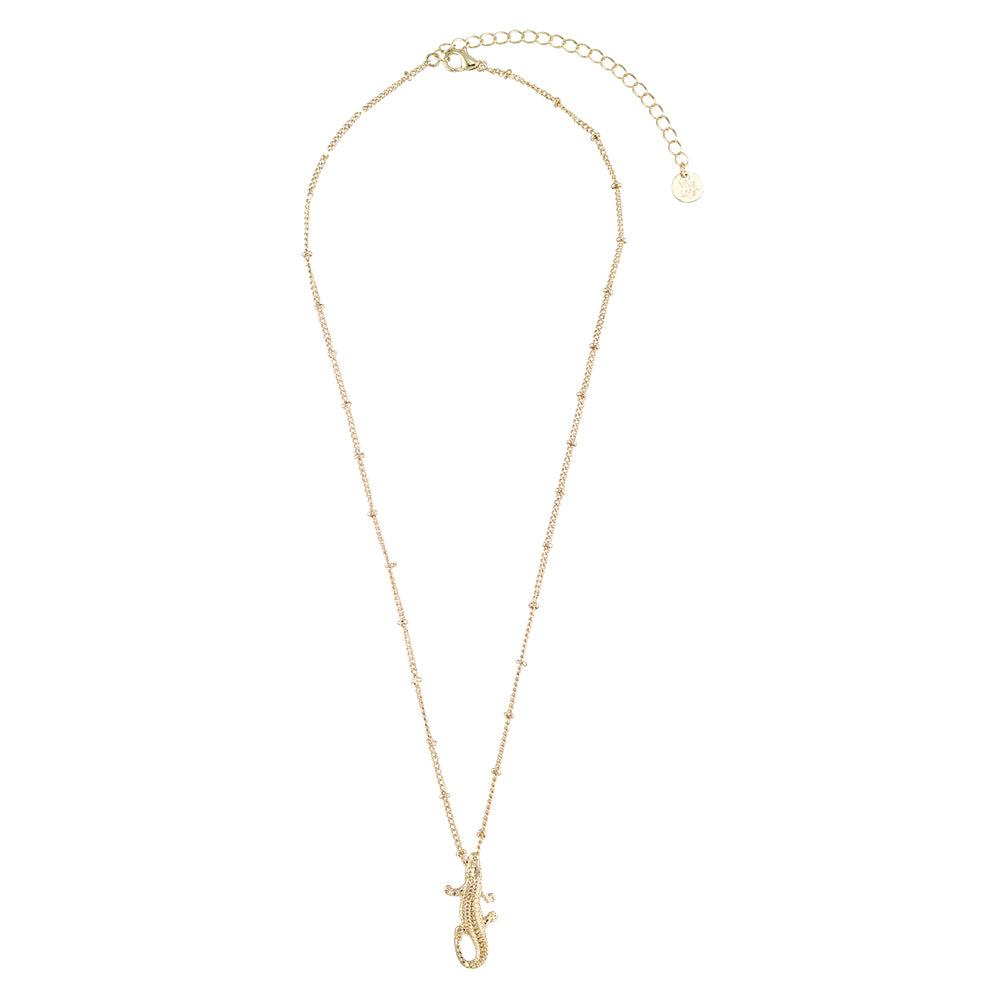 Textured Crocodile 16&quot; Necklace