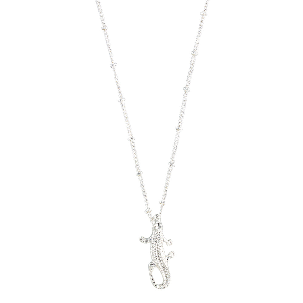 Textured Crocodile 16" Necklace
