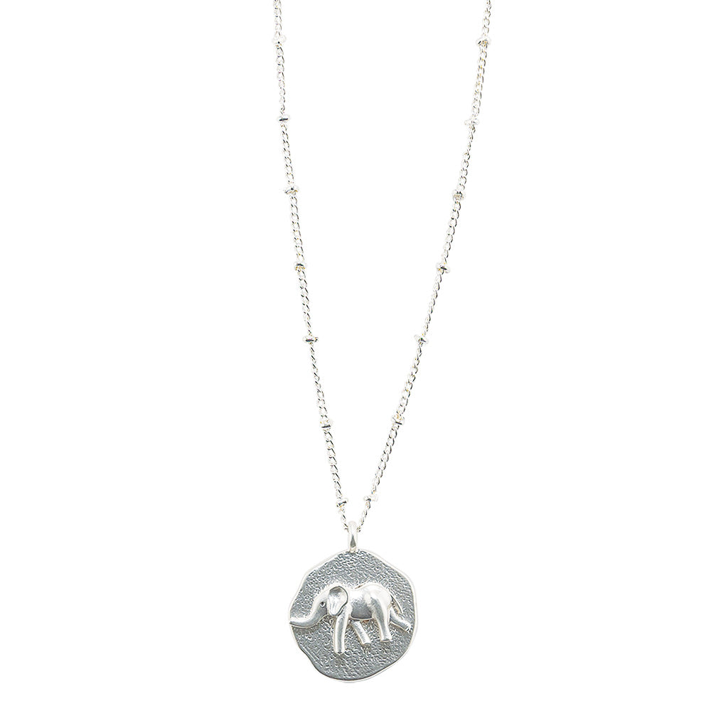 3-D Elephant Pendant 16&quot; Necklace