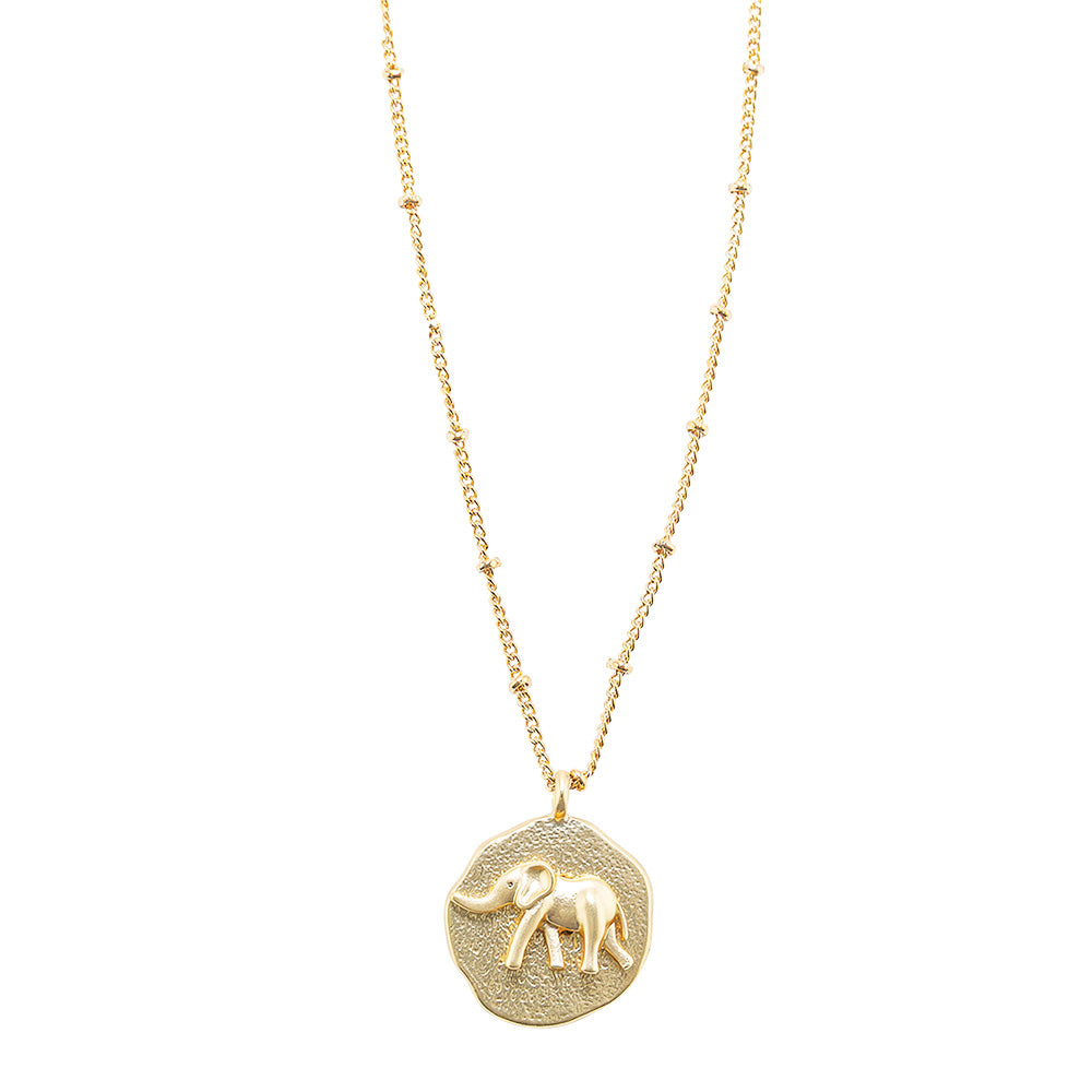 3-D Elephant Pendant 16&quot; Necklace