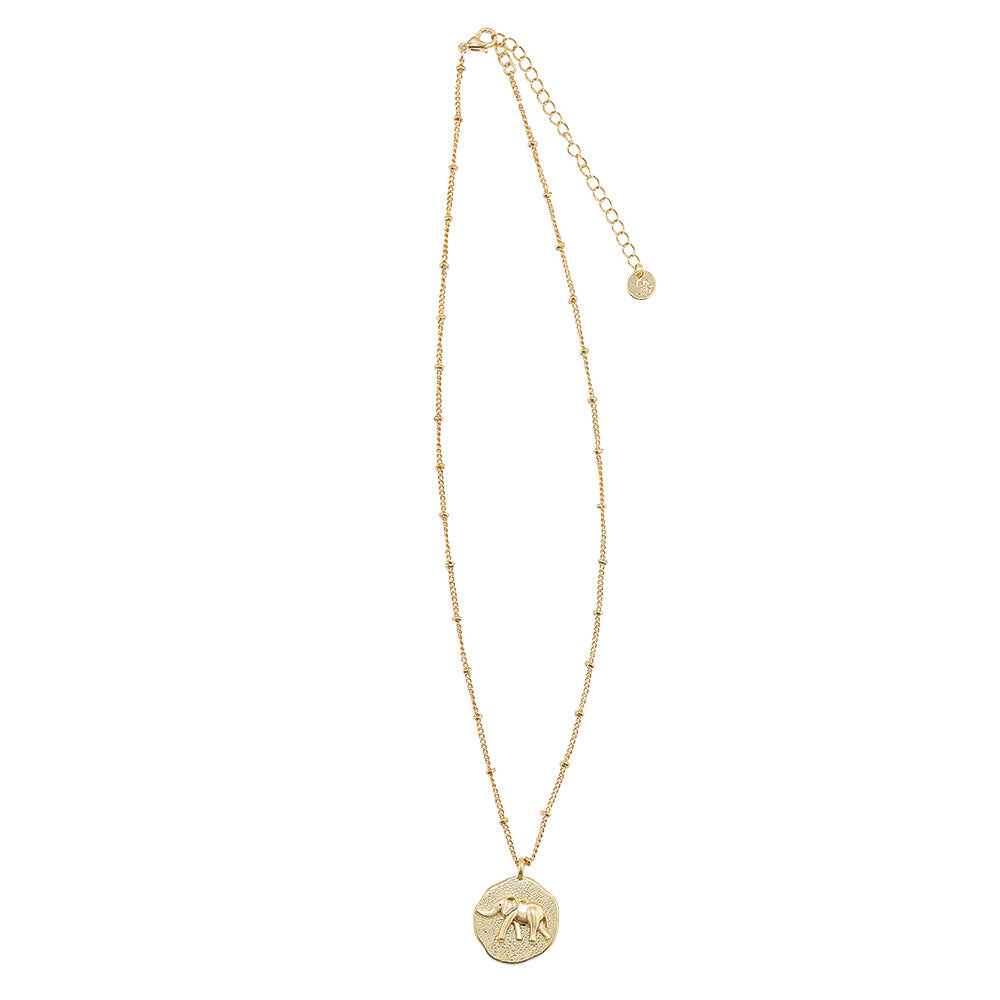 3-D Elephant Pendant 16" Necklace