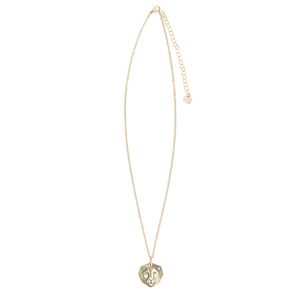 Lion Head Pendant 16" Necklace