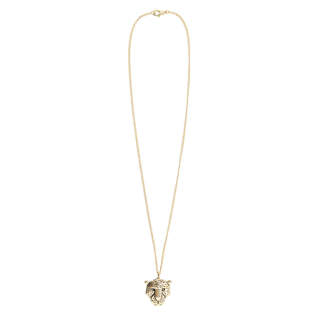 Cheetah Head Pendant 16&quot; Neckalce