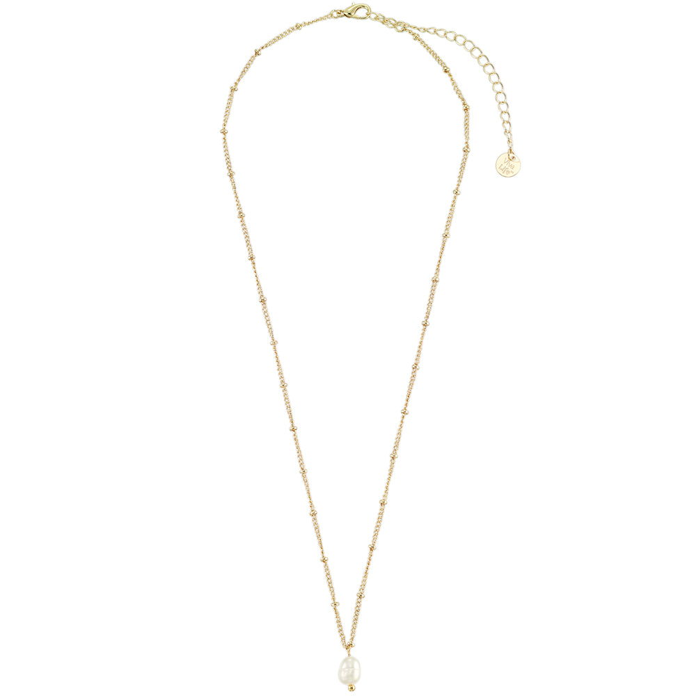 Single Freshwater Pearl 16″ Necklace