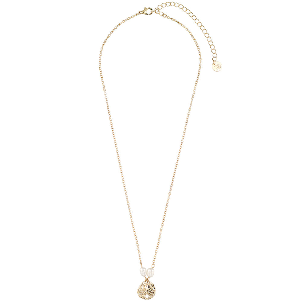 Sand Dollar Pearl Necklace