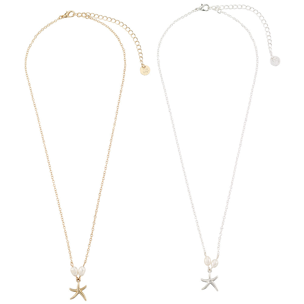 Starfish Pearl Necklace