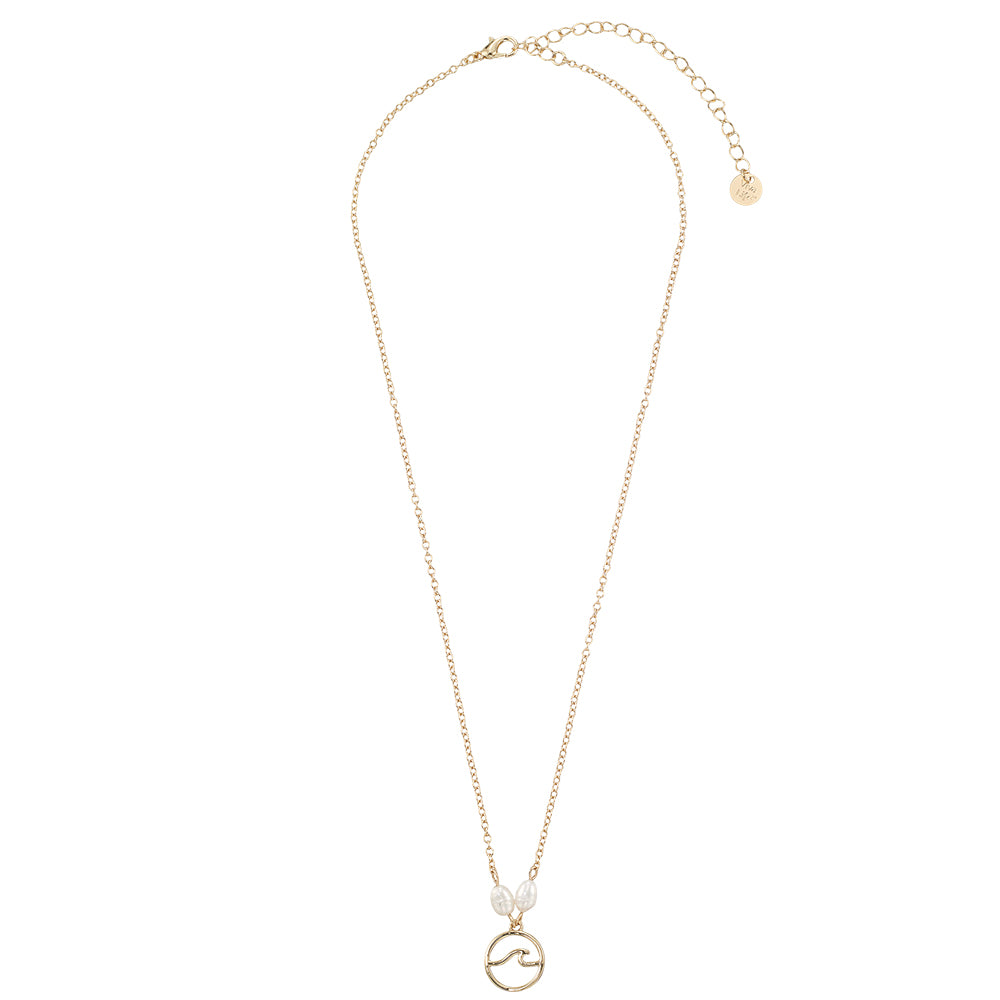 Wave Pearl Necklace