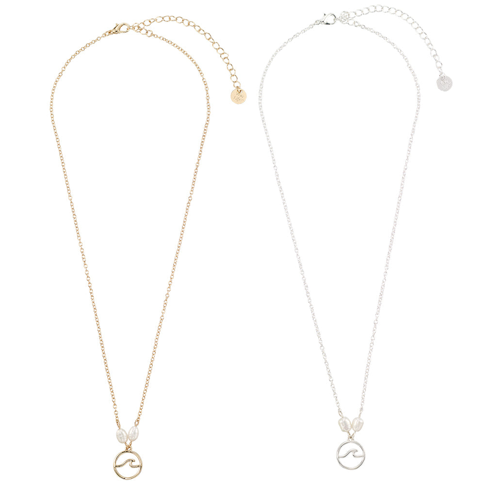Wave Pearl Necklace