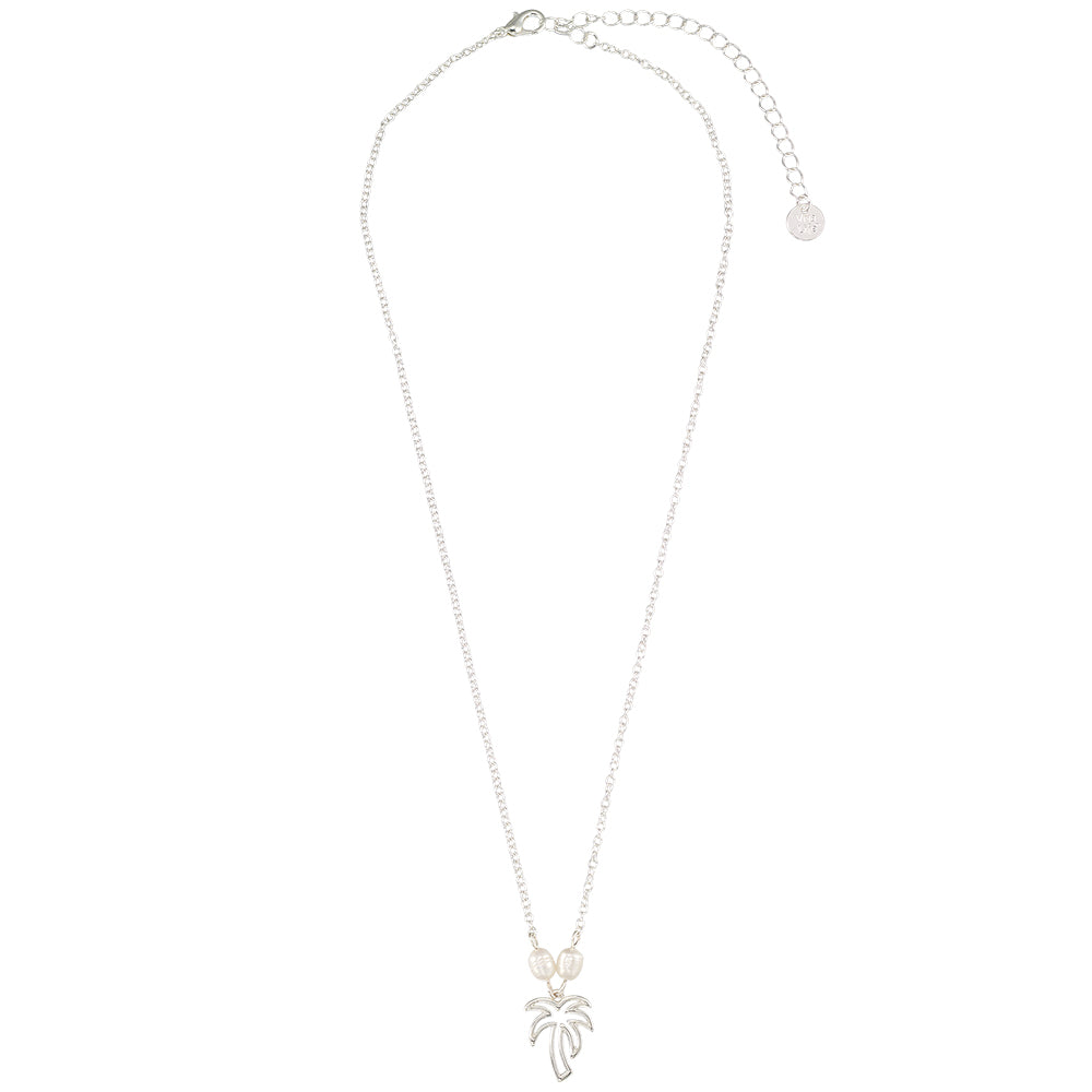 Palm Tree Pearl Necklace