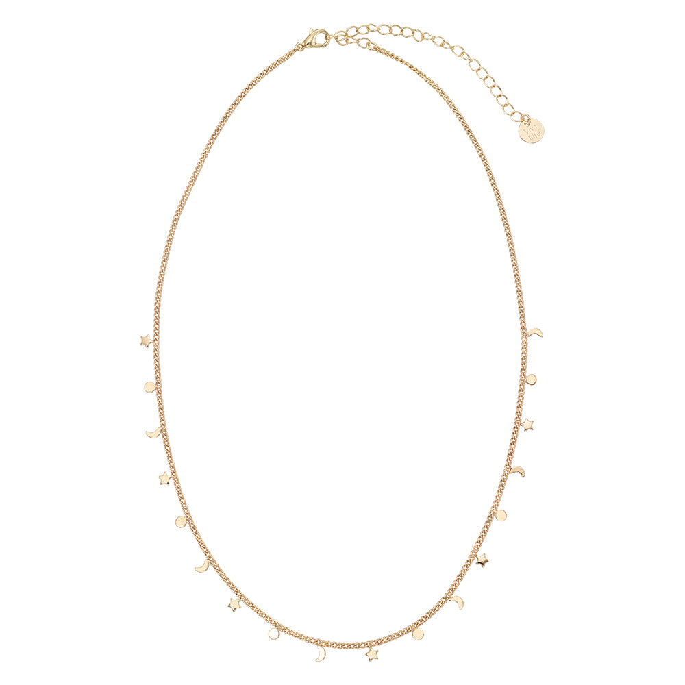 Mini Moon & Stars Chain Bracelet